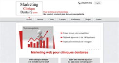 Desktop Screenshot of marketingcliniquedentaire.com